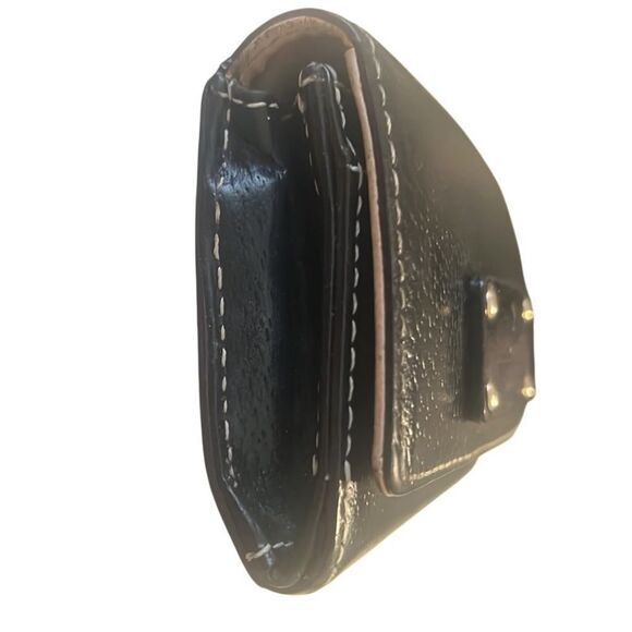 Kate Spade Black Leather Key Fob Zip Coin Bifold Wallet - Picture 5 of 15